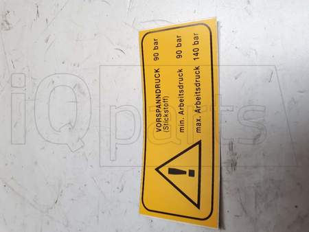 Sticker DRUCKVERSTELLUNG  LC200026