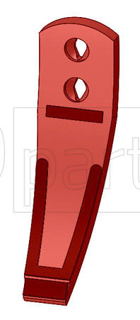 Nez de Soc 976 250 027  80x15x302mm, hardface